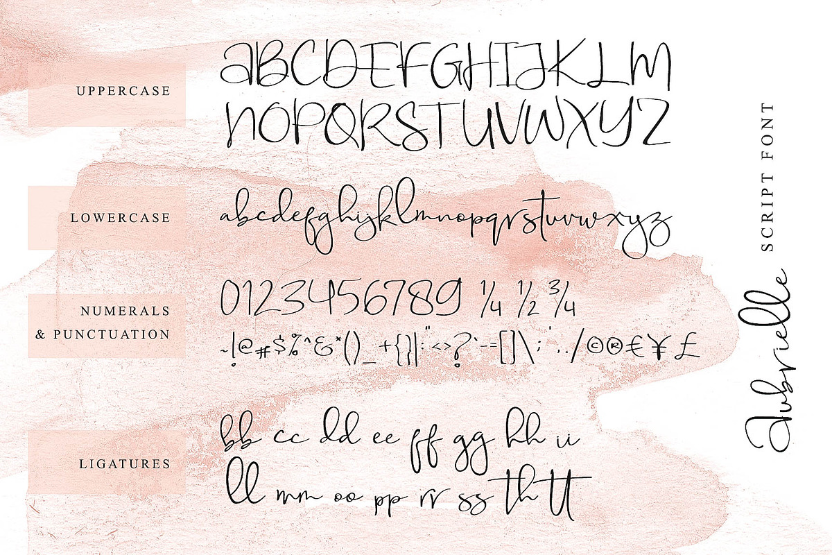 Aubrielle Script Font preview 8