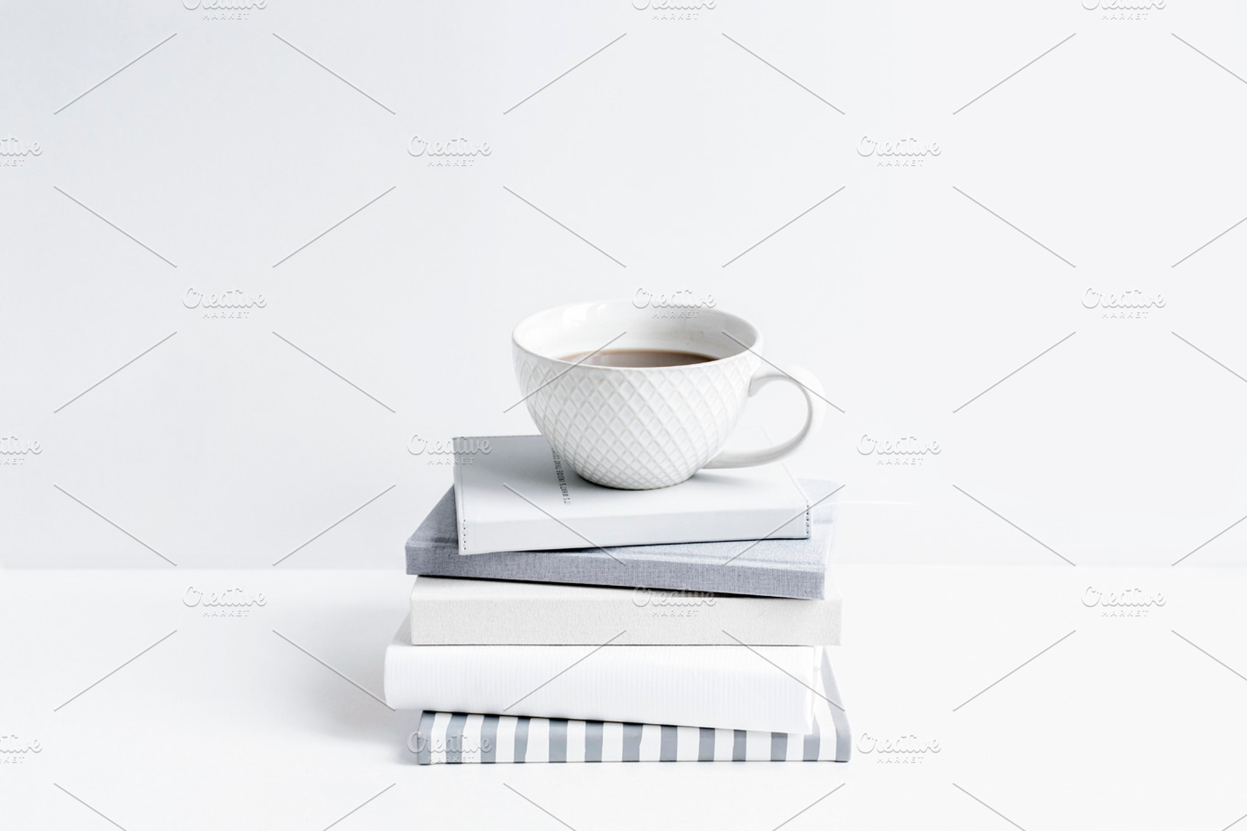 Styled Image, books With Coffee, a Business Photo by Her Creative Studio