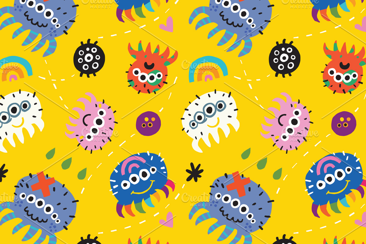 20 Colorful Seamless Patterns, a Pattern Graphic by PenguinHouse (Photo 10 of 13)