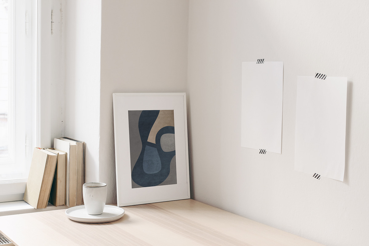 Simple Abstract Painting Art Poster, a Wallpaper Graphic by Muzi pear studio (Photo 7 of 9)