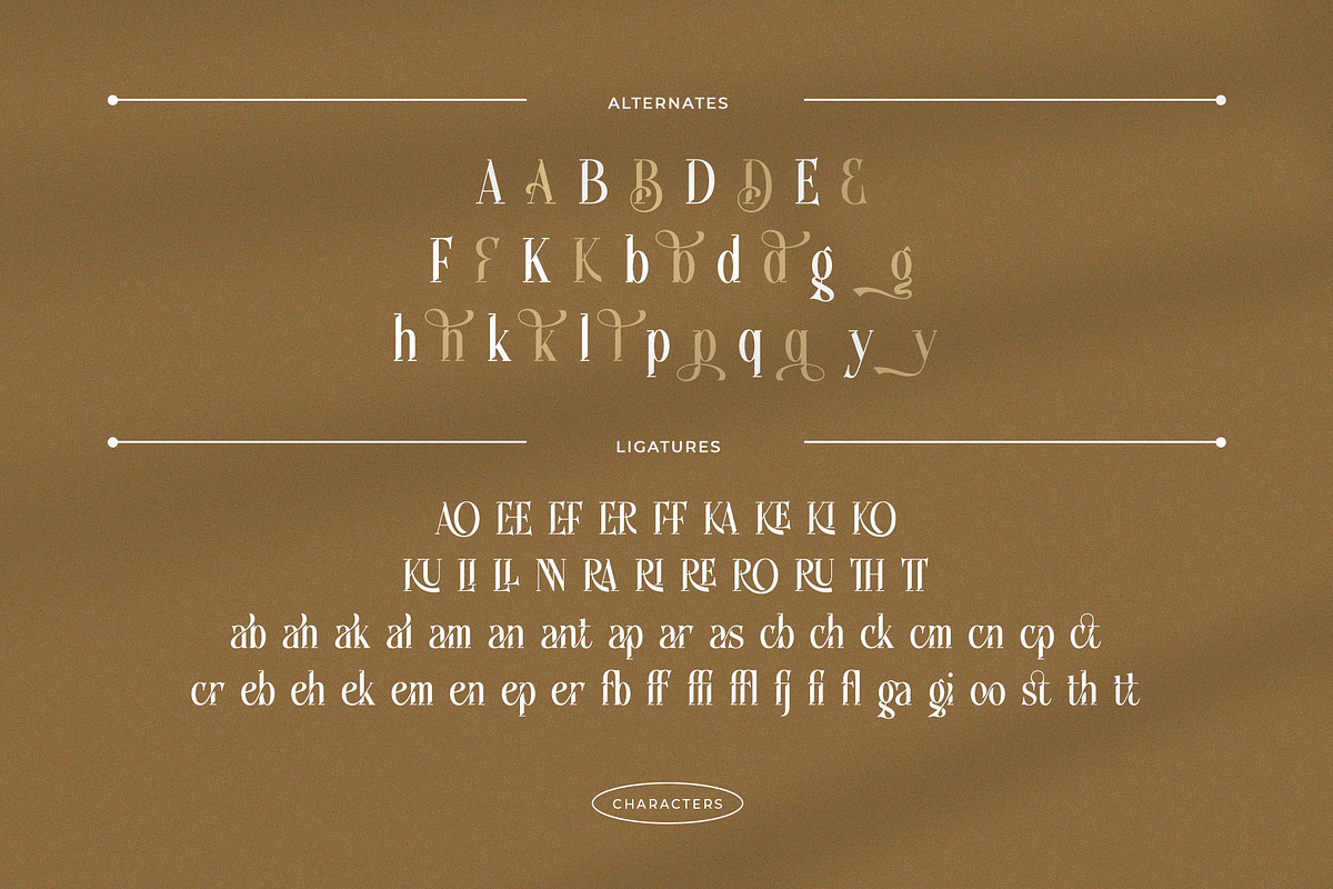 Sabiant – Luxury Ligature Serif Font, a Serif Font by Krismagraph (Photo 8 of 12)