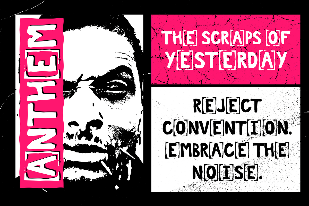 Core Panic - Rough Display Font, a Font by Pixesia Studio (Photo 7 of 15)