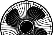 Retro Table Fan SVG Bundle, an Illustration by balal (Thumbnail 9 of 12)