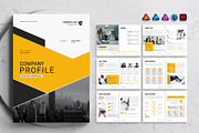 Company Brochure Template, a Brochure Template by DesignCrest (Thumbnail 1 of 12)