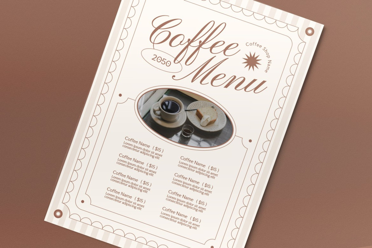 Coffee Shop Food Menu preview 2