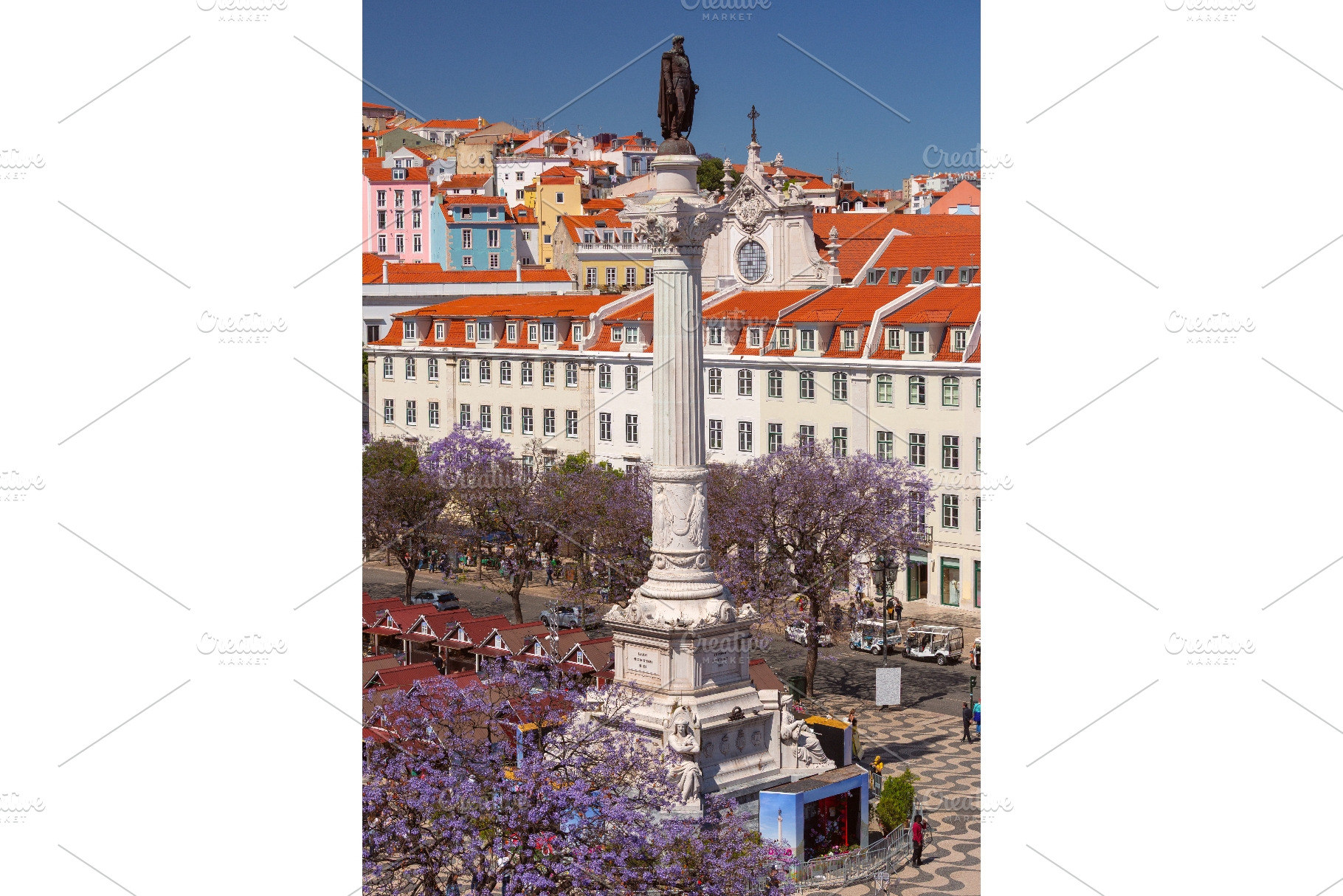 Pedro IV Monument and Blooming, an Architecture Photo by kavalenkava