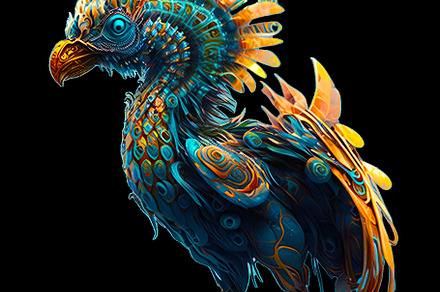 Colored Bird, an Animal Photo by slamARTgallery
