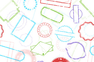 Post And Border Stamps Pattern