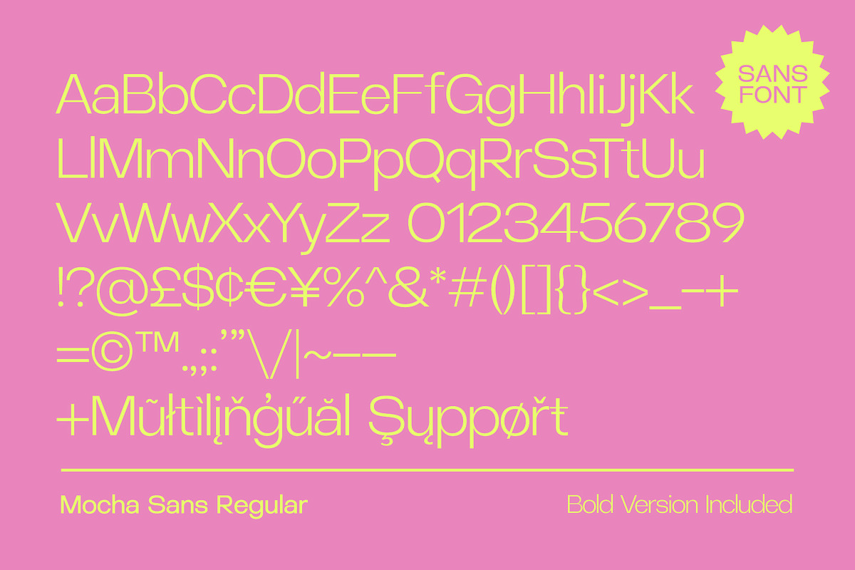 Mocha Bubble+Sans Font Duo, a Sans Serif Font by Sam Parrett (Photo 9 of 10)