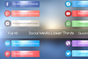 Social Network Lower Thirds