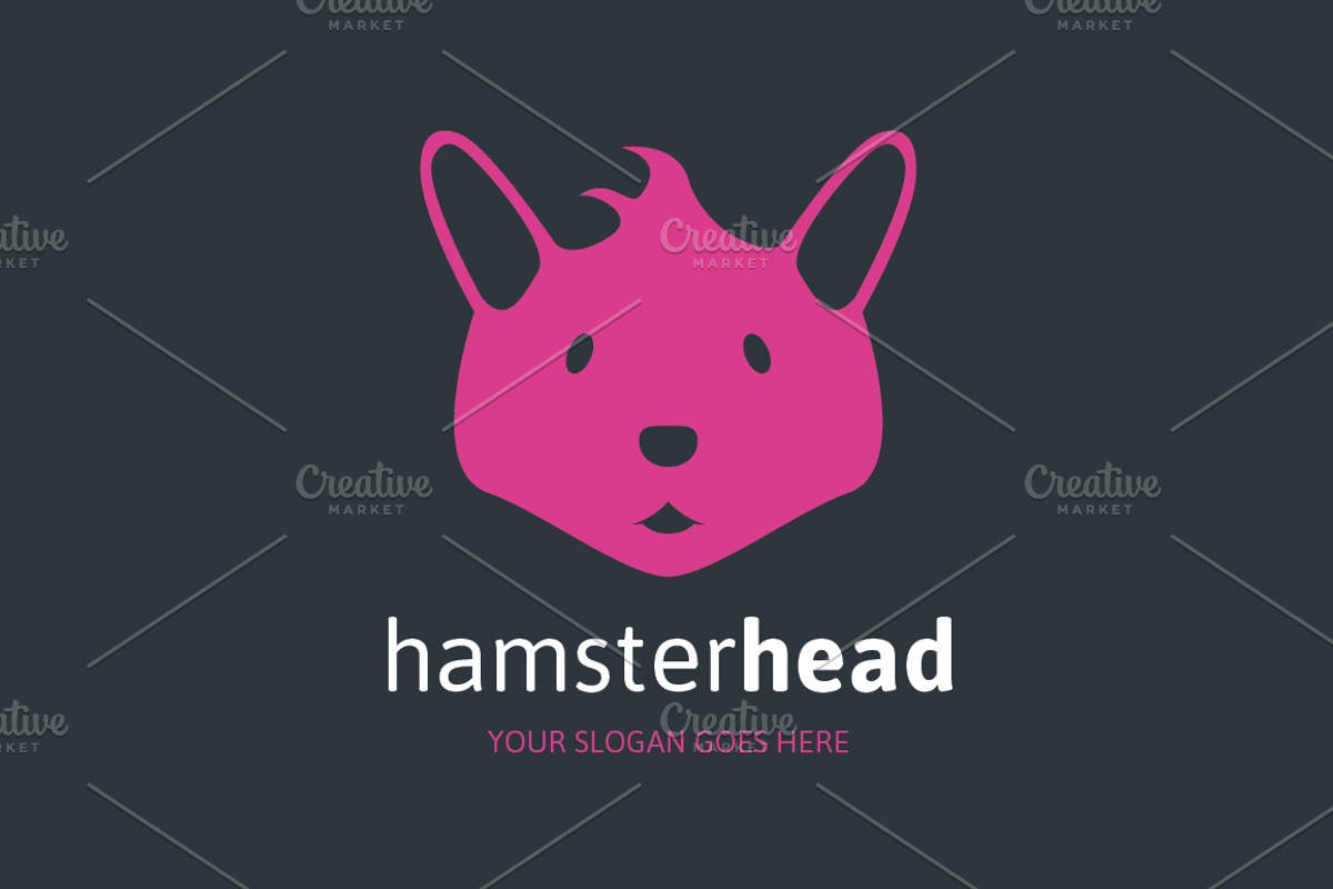 Hamster Head Logo, a Branding & Logo Template by MLJ studios (Photo 2 of 3)