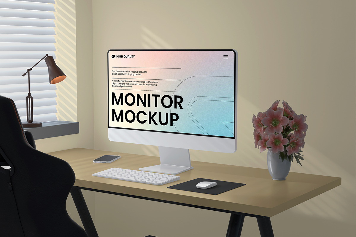 Monitor Mockup, a Wearable Device Mockup by Unerispace (Photo 3 of 5)