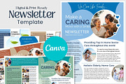 Canva Newsletter Template Caregiver, an Email Template by PixelCraft (Thumbnail 1 of 15)