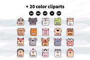 Cute Kawaii Notebooks Animals, an Animal Illustration by Palau (Thumbnail 10 of 12)