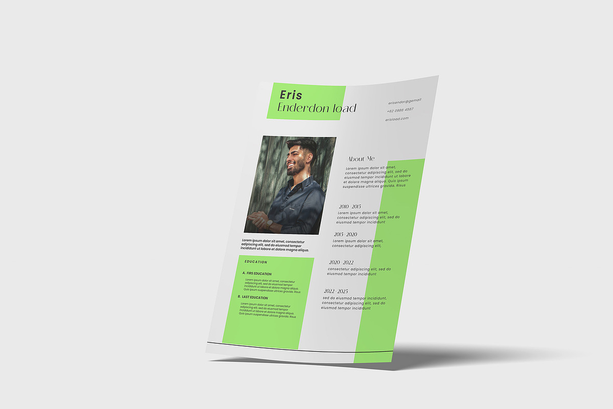 A4 Resume Mockup, a Mockup by Graphicbars (Photo 8 of 8)