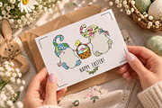 Easter Gnomes Clipart & Patterns, an Object Graphic by bubbled-rabbit (Thumbnail 4 of 8)