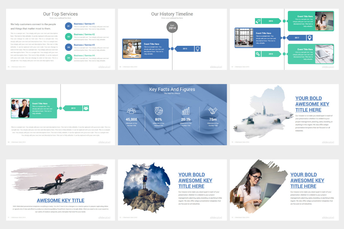 Pro Minimalist PowerPoint Template, a Presentation Template by SlideSalad