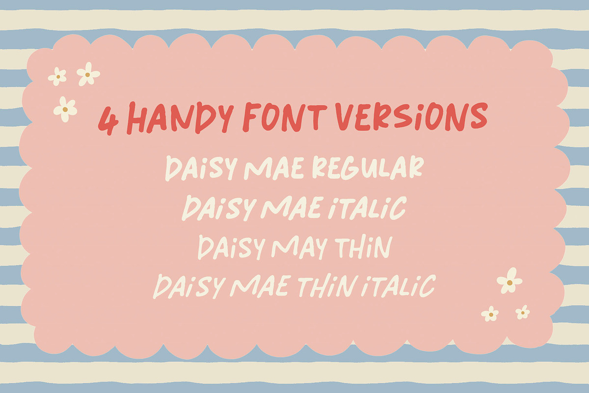 Daisy Mae Handwritten font, a Font by ReveryWorks (Photo 11 of 11)