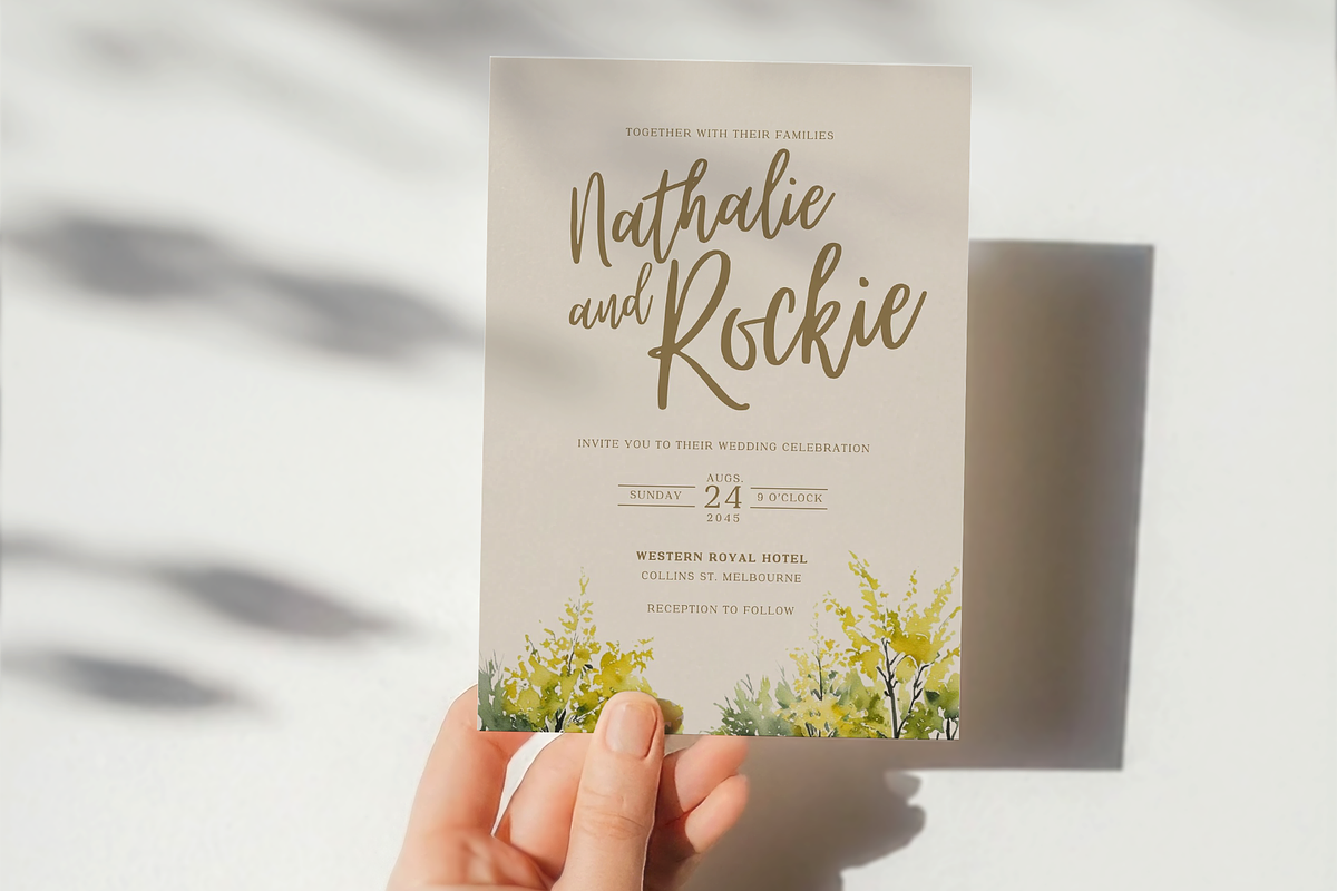 Rustic Landscape Wedding Invitation, an Invitation Template by kin9candra (Photo 3 of 8)