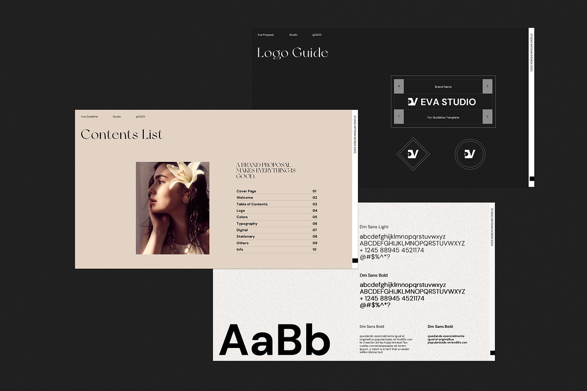 Eva Brand Guideline Template, a Presentation Template by Studio Artisan (Photo 5 of 10)