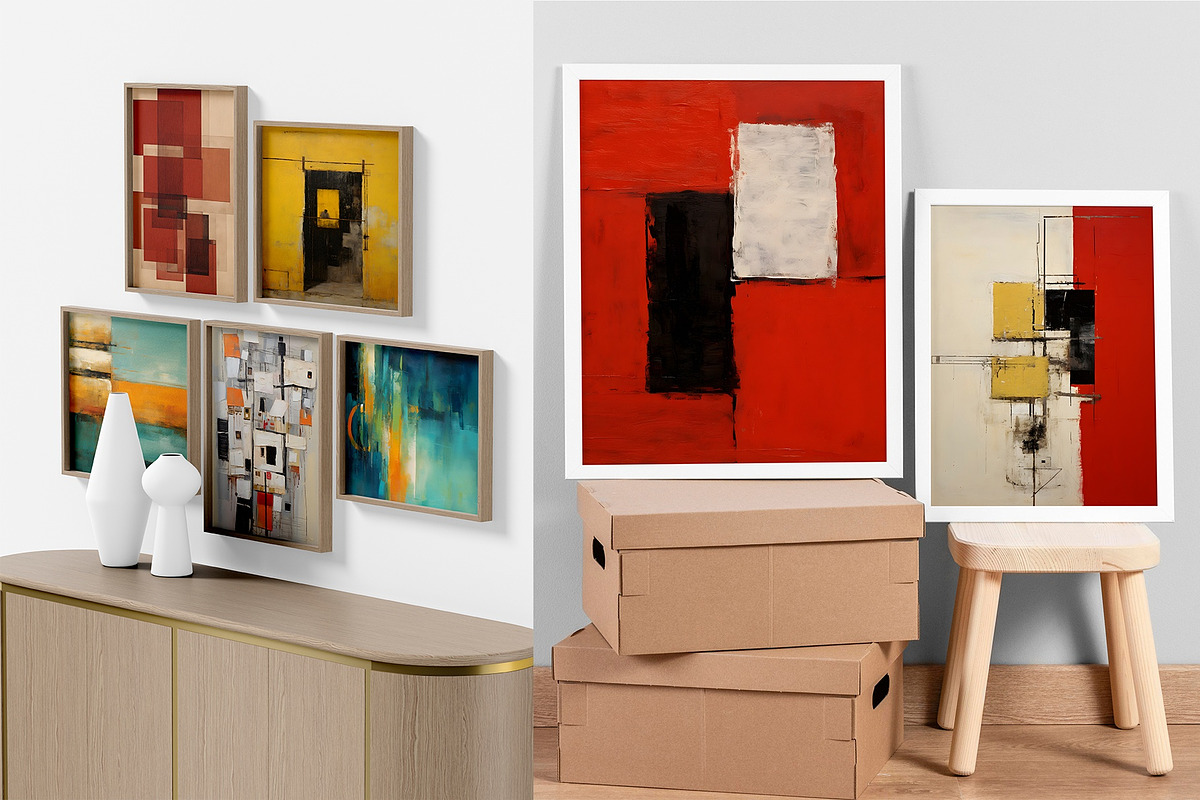 Vibrant Abstract Painting Art Print, a Wallpaper Graphic by Vibrand Studio (Photo 11 of 12)
