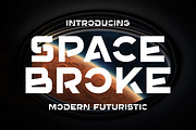 Space Broke - Modern Futuristic Font, a Sans Serif Font by Pian45 Studio (Thumbnail 1 of 7)