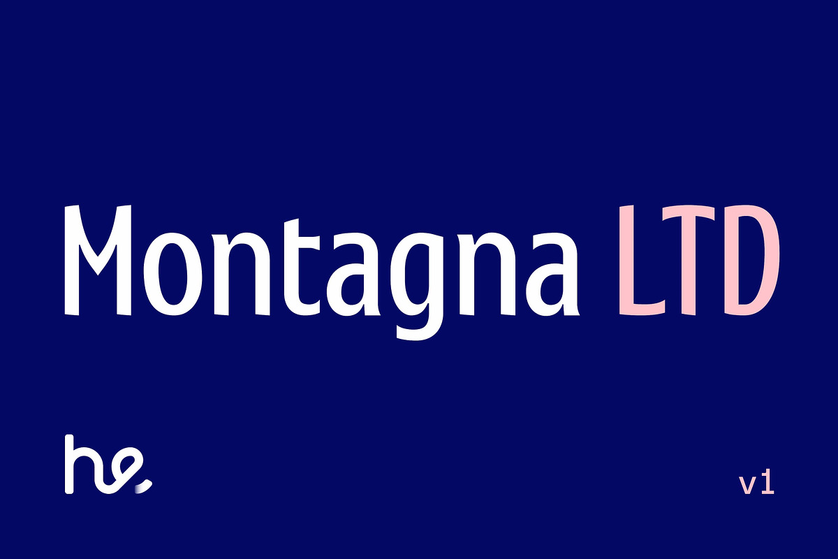 Montagna LTD, a Sans Serif Font by Hederae Type Foundry (Photo 1 of 20)