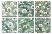 Dandelion Flowers Patterns, a Texture Illustration by Dream Creation (Thumbnail 5 of 6)