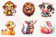 Quirky Funny Animals Sublimation, an Illustration by CreationArt (Thumbnail 3 of 6)