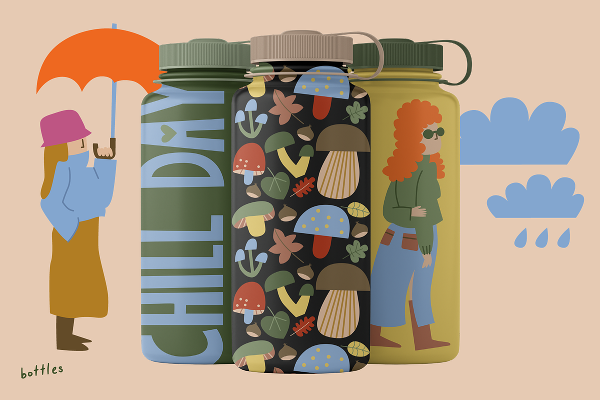 Hello Autumn Vector Set, a Seasonal Illustration by Francesca.Cadei Shop (Photo 6 of 12)