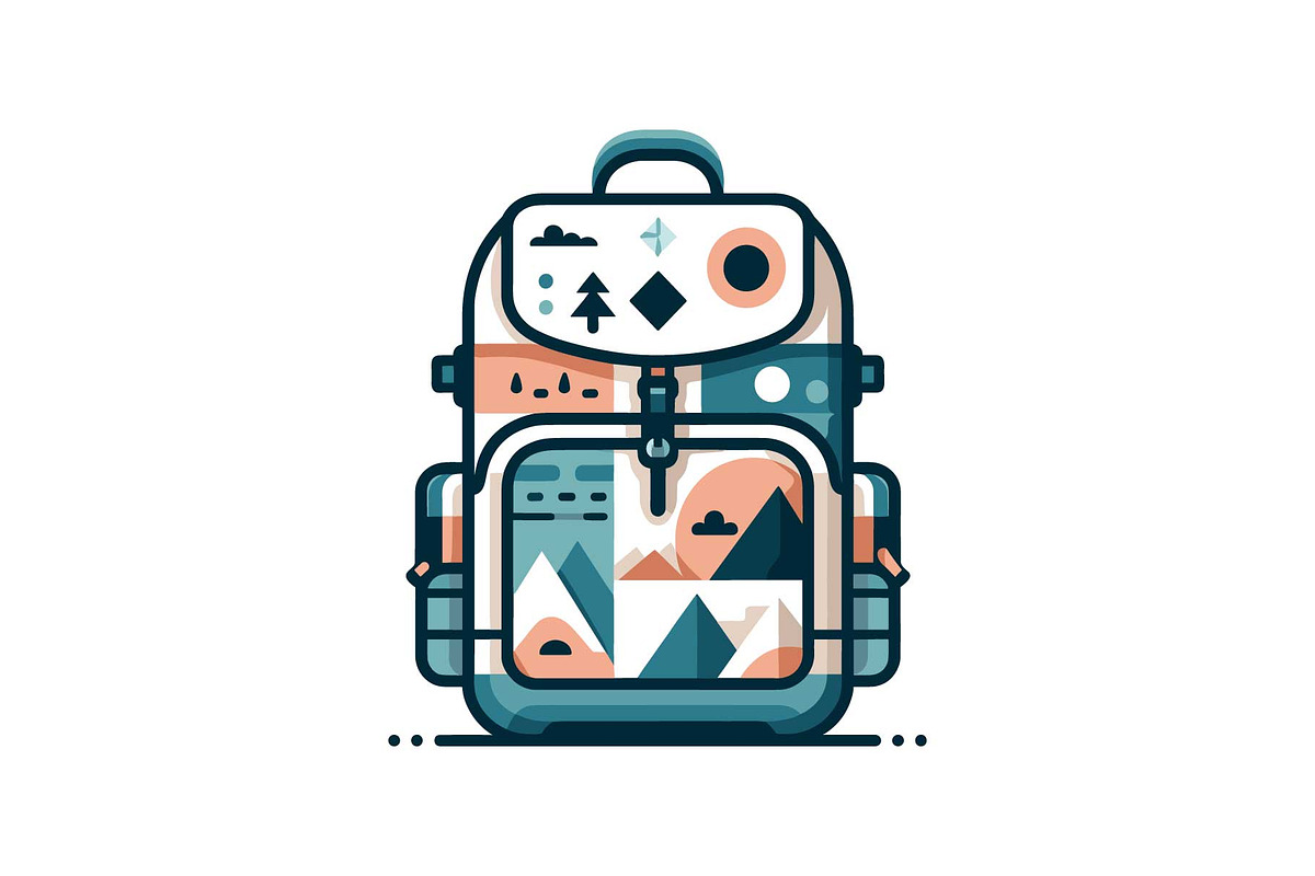 Adventure Hiking Bag Icons, an Object Graphic by yasushie (Photo 9 of 16)
