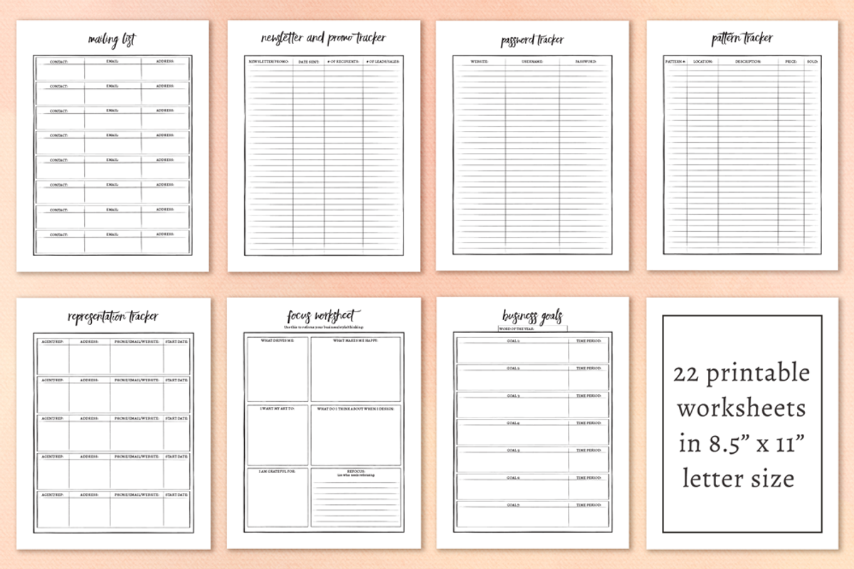 Textile & Surface Designer's Toolbox, a Stationery Template by patternpop studio (Photo 5 of 5)