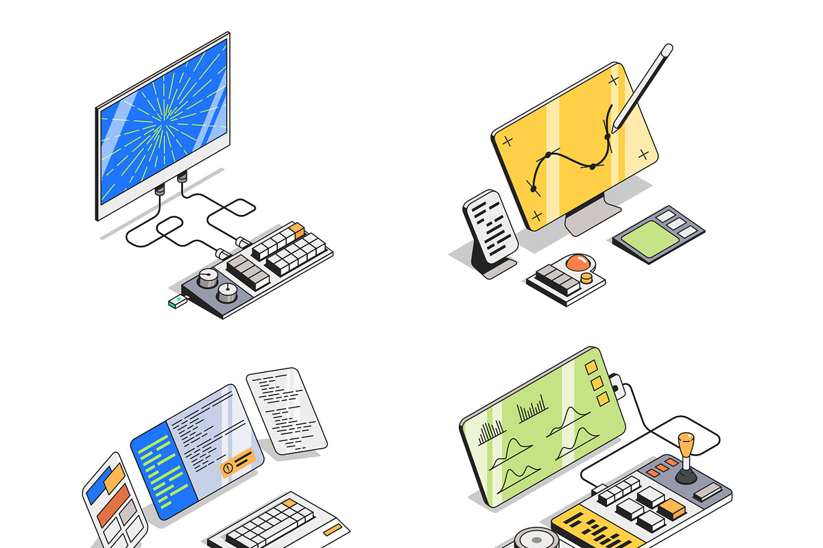 Computer Control Illustrations, a Technology Illustration by Selektor (Photo 1 of 4)