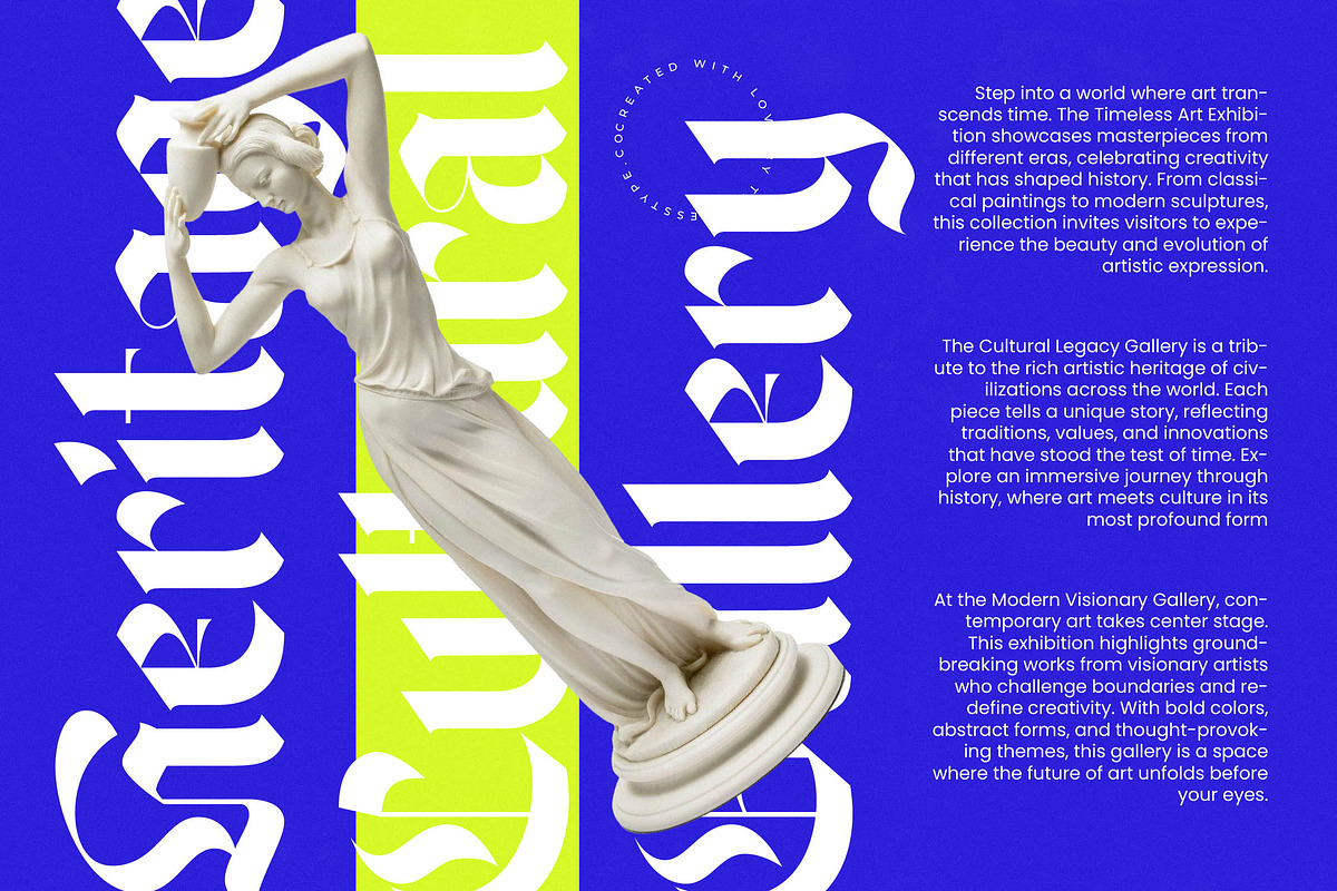 Wilfred Knights Modern Blackletter, a Blackletter Font by timelesstype.co (Photo 7 of 20)