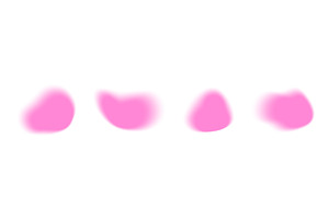 Y2k aura blobs with soft pink, an Illustration by YuliiaOsadcha