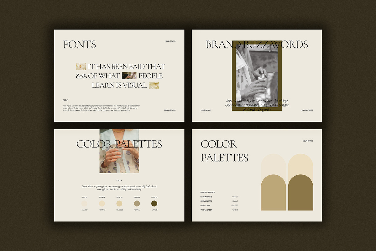 CANVA PS Brand Board Presentations, a Presentation Template by Love Radiation Studio (Photo 6 of 17)