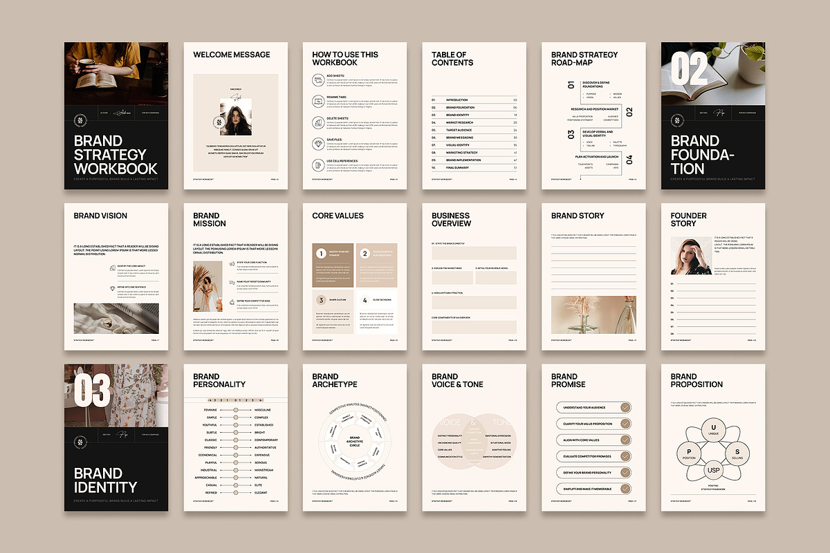 Brand Strategy Workbook Template, a Magazine Template by Studio Monova (Photo 17 of 20)