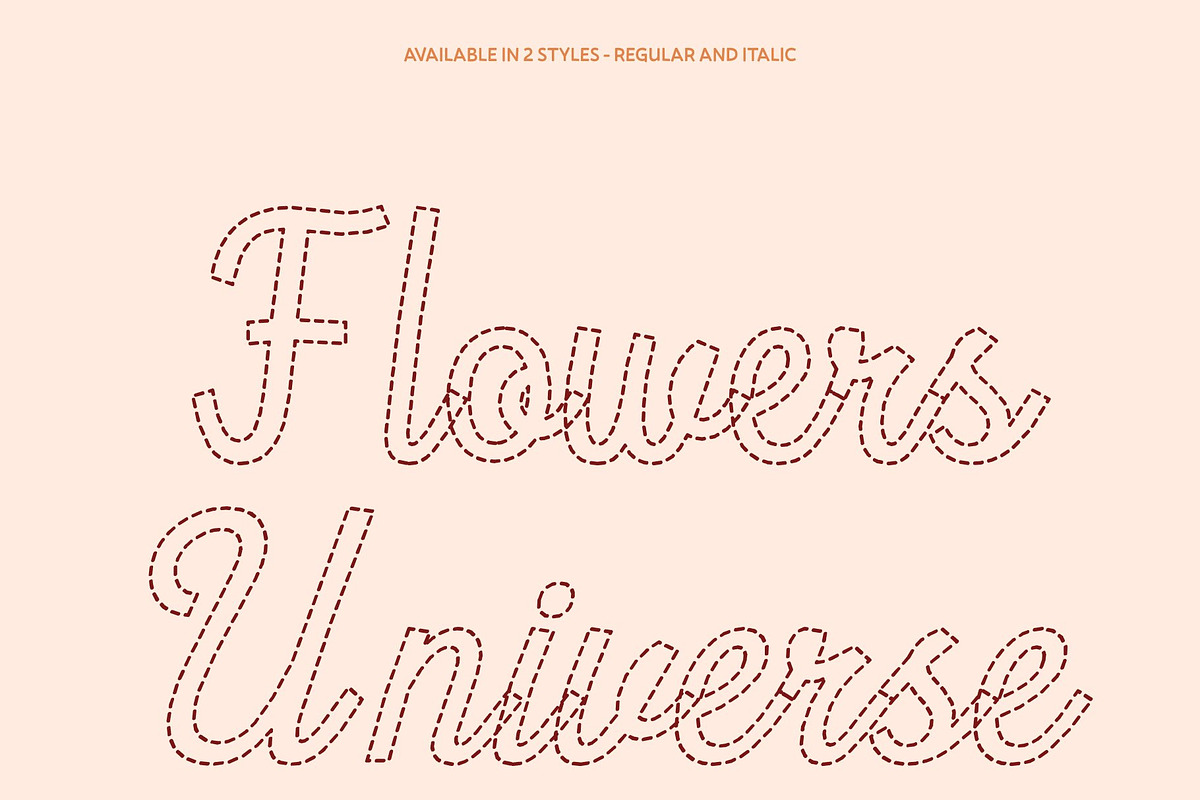CS Alicent Dashed, a Script Font by Craft Supply Co. (Photo 3 of 8)