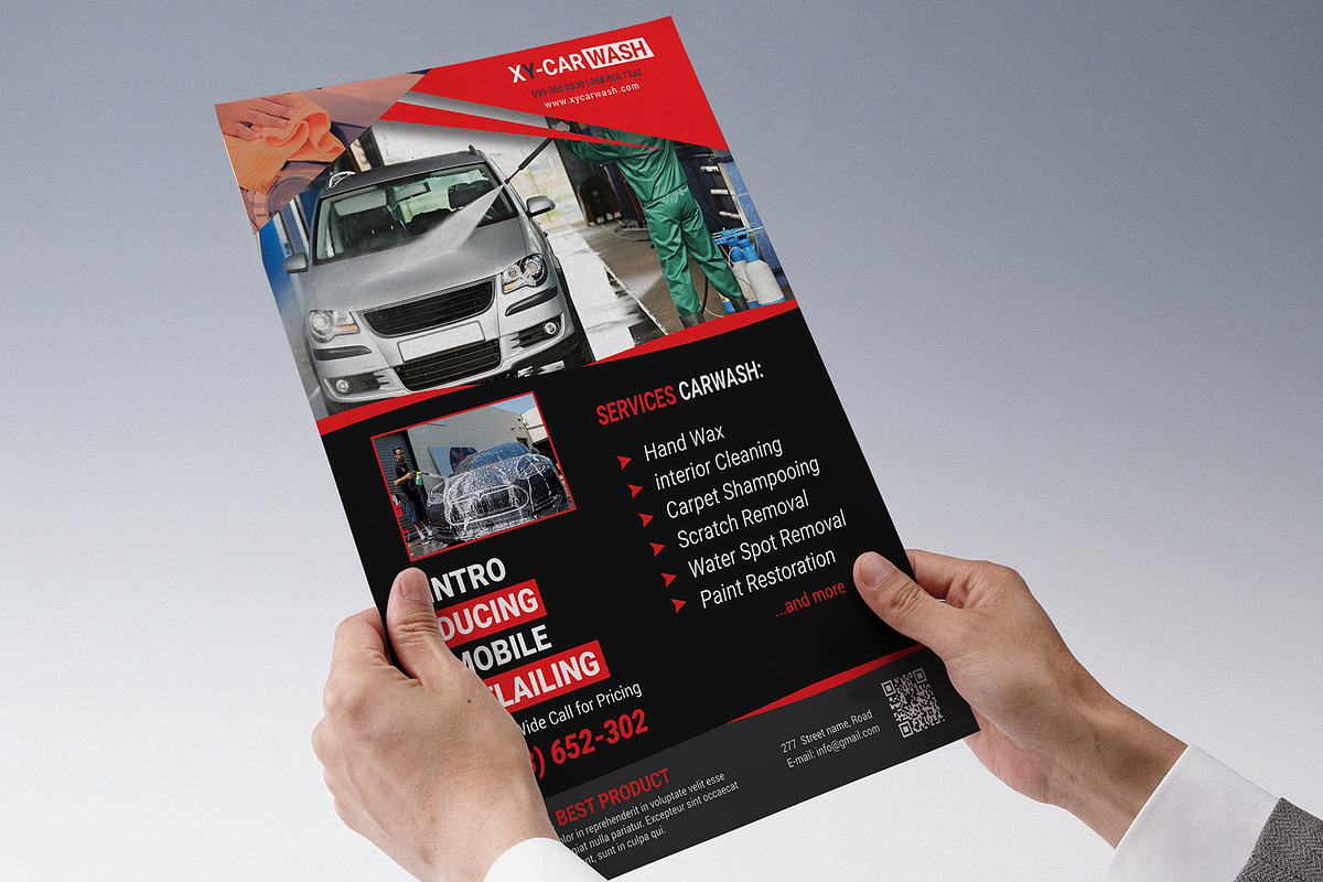 Car Wash Flyer Templates, a Flyer Template by ideaz_sabbir (Photo 9 of 10)