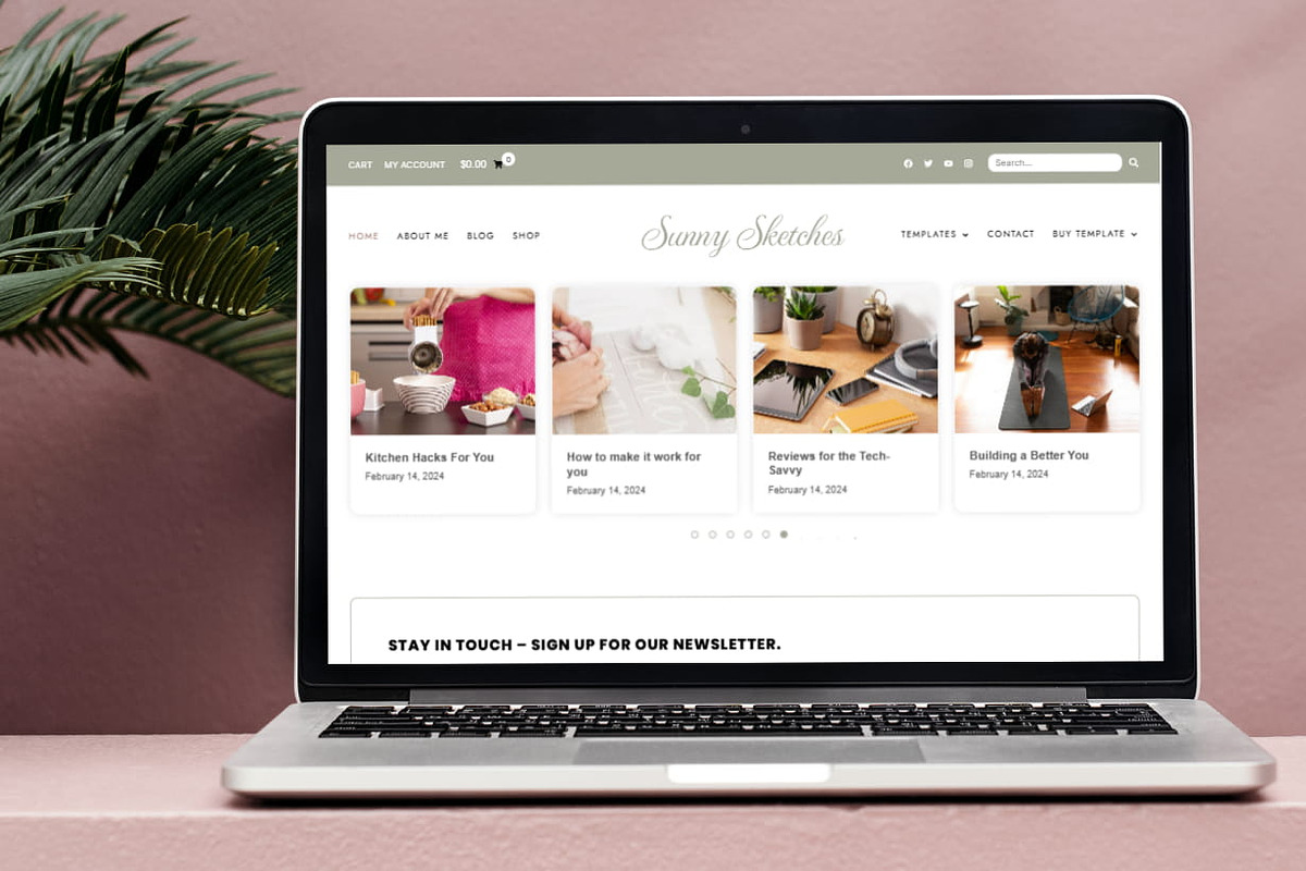 Sunny Sketches - WordPress Blog & Shop Theme preview 8