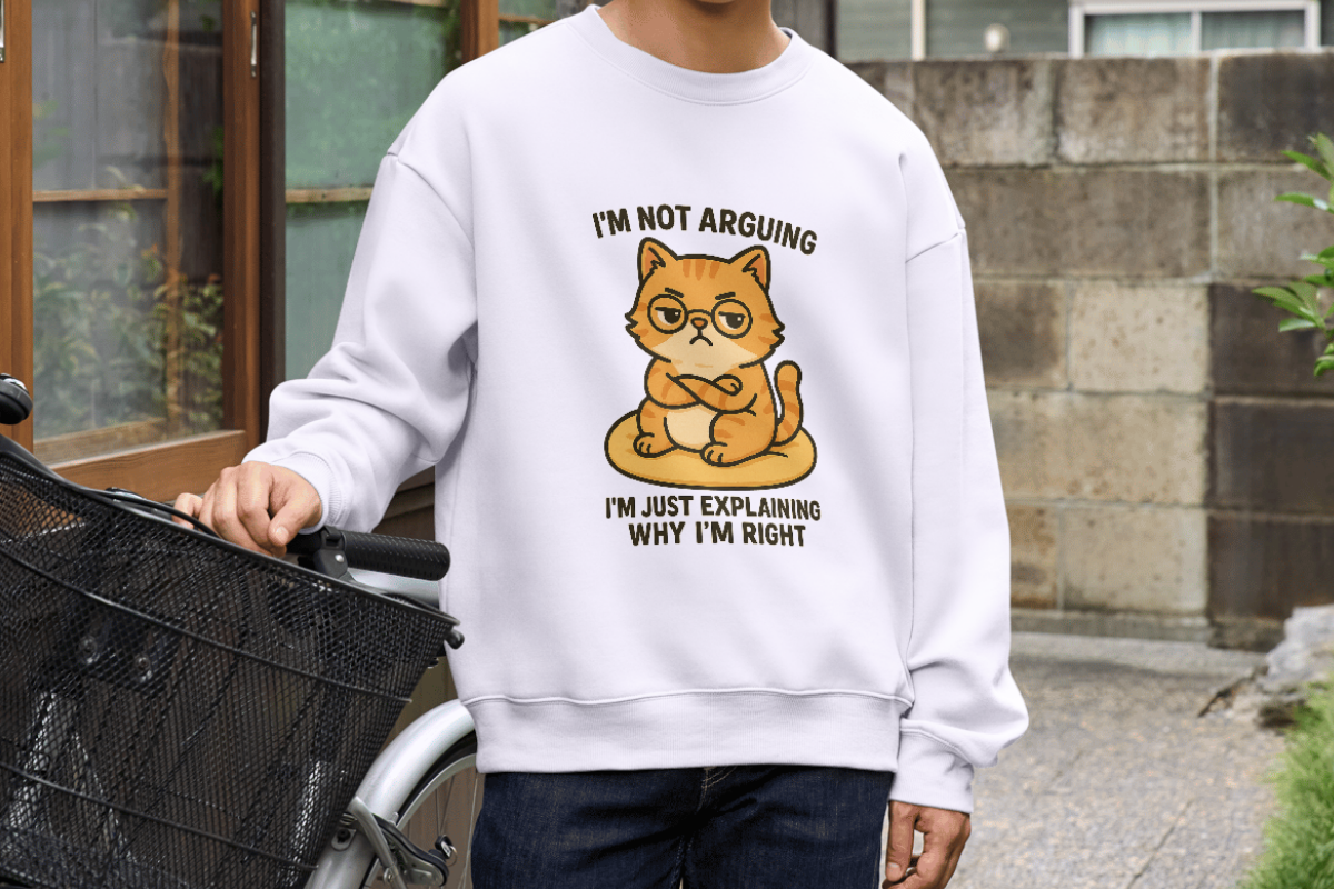 Funny Sarcastic Cat Sublimation, an Animal Illustration by Smillyy Threads (Photo 5 of 6)