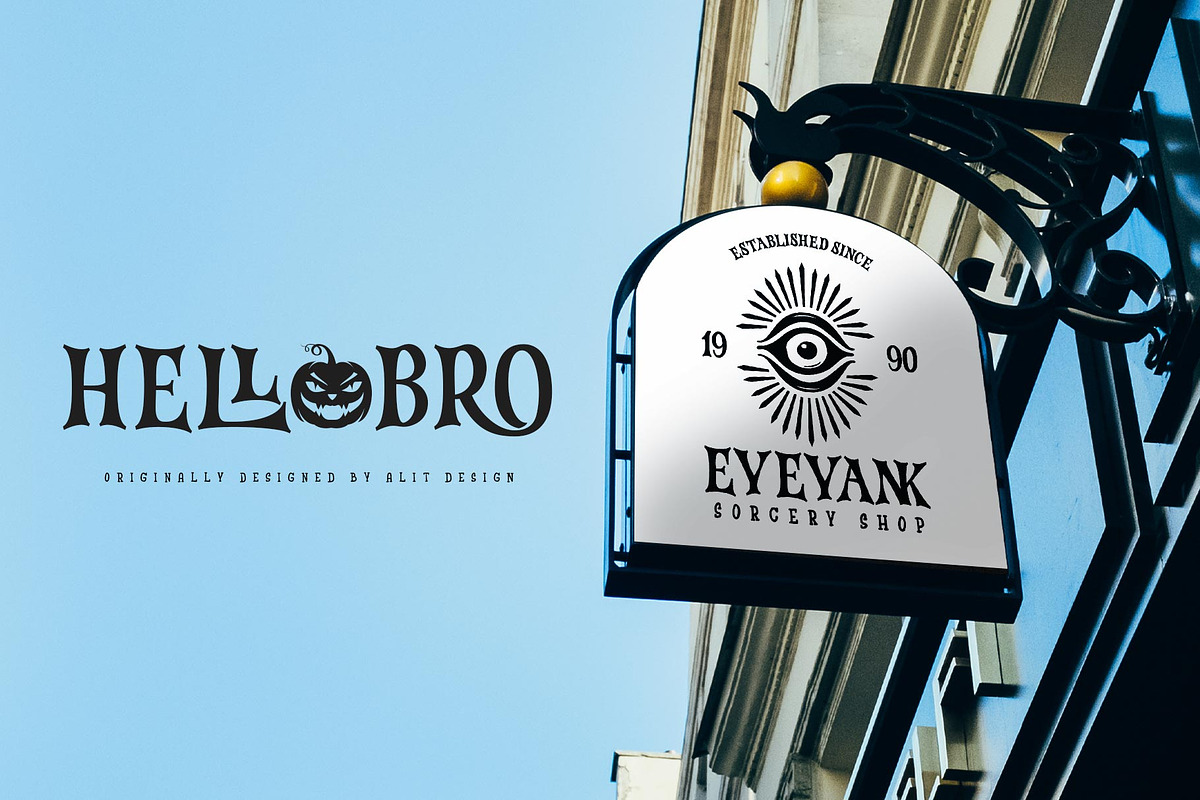 Hellobro Typeface, a Script Font by alit design (Photo 16 of 17)