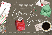 HOHOHO Christmas watercolor BUNDLE, a Seasonal Illustration by LeriaArt watercolor (Thumbnail 16 of 24)