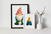 Gnomes watercolor Clipart Pack., an Illustration by Feelplus Creator (Thumbnail 6 of 6)