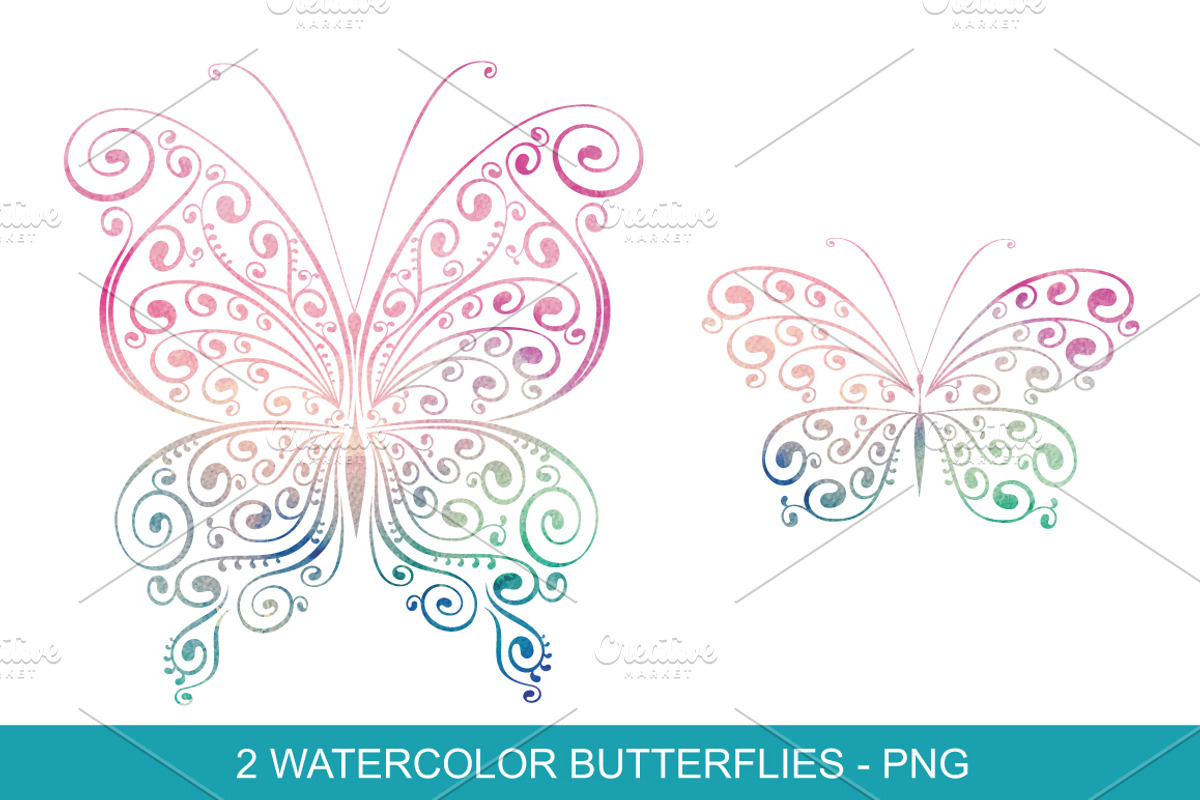 Scrollwork Butterfly Vector Clipart, a Graphic by Galina Ivanova (Photo 4 of 6)