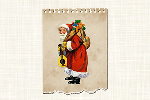 Vintage Santa Claus Clip Art