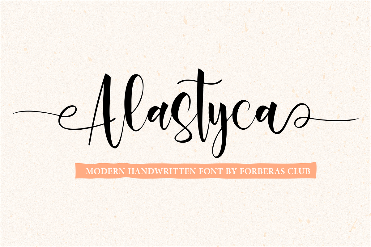 Alastyca, a Script Font by Forberas Club (Photo 1 of 8)