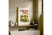 Rollin’ With Style Camper Wall Art, a Background Graphic by LaseredNinja (Thumbnail 7 of 7)