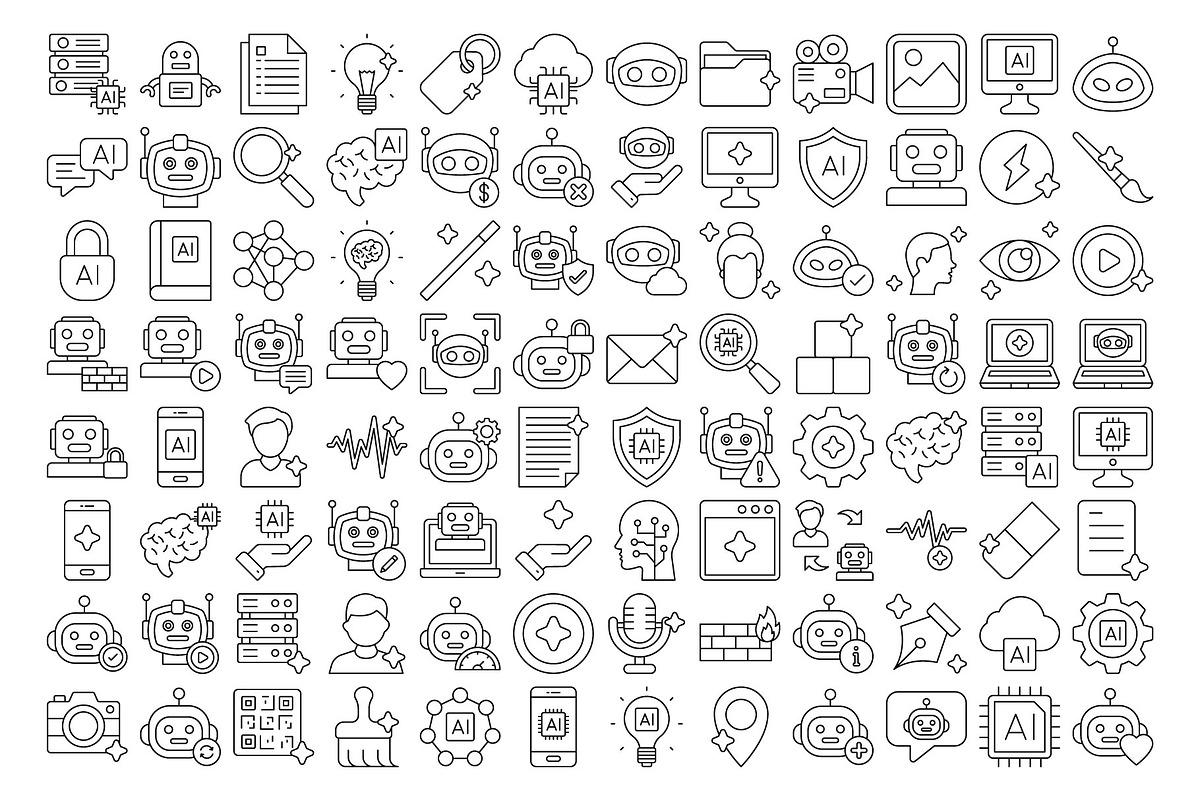 Infinity Blue Artificial Icons Pack, an Icon by Vector Portal (Photo 5 of 5)