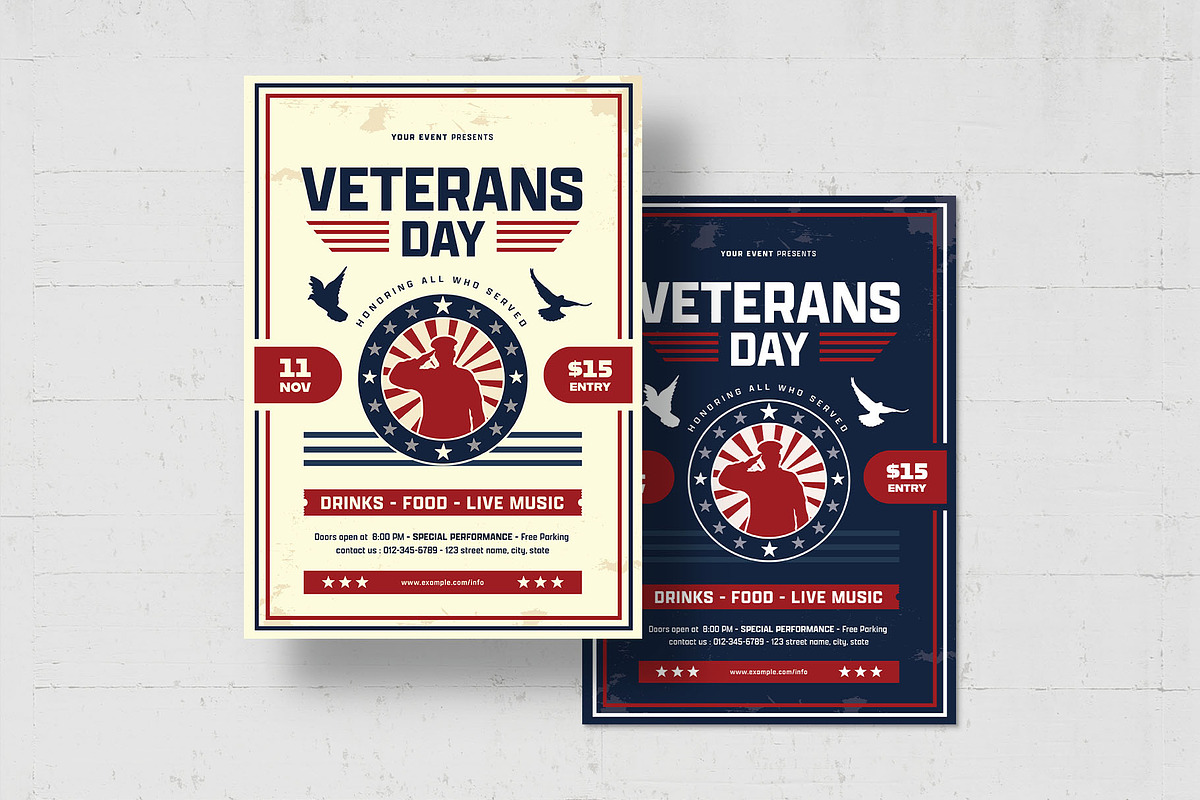 Veterans Day Flyer Template, a Flyer Template by BrandPacks (Photo 4 of 5)